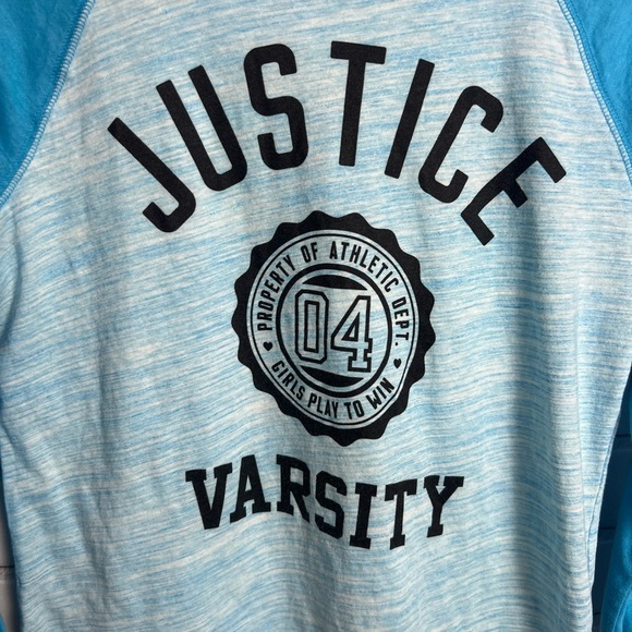 JUSTICE bundle of 2 long sleeve tees for girls/size 16 - Picture 7 of 13